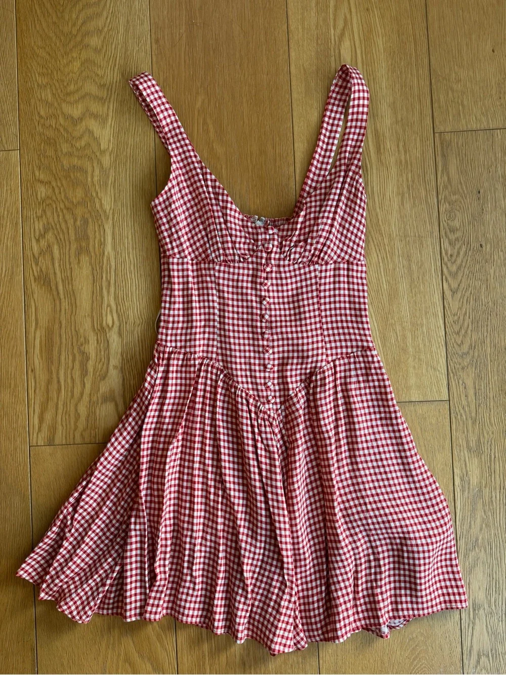 Reformation Wynn Dress Red - Size 0 - Picture 6 of 7